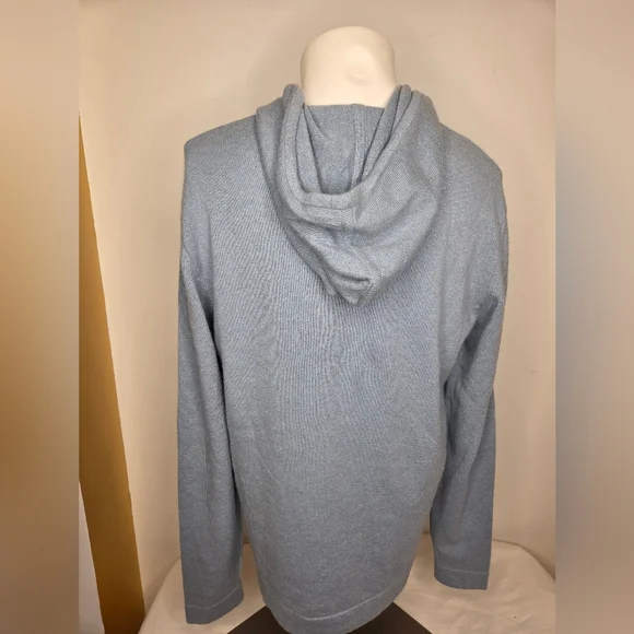 Theory Size M Light Blue 100%Cashmere Hoodie/Sweater